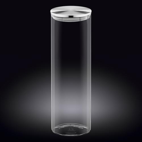 Банка с крышкой стеклянная 10х30,5 см 2 л Wilmax Thermo Glass прозрачная