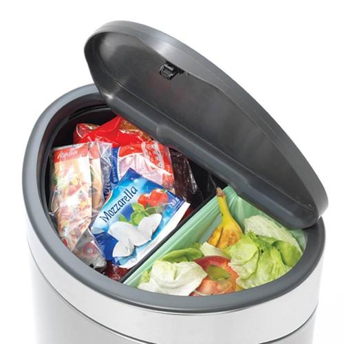 Мусорный бак 10+23 л Brabantia Touch Bin платиновый