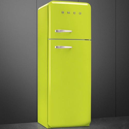 Холодильник двухкамерный 169х60 см Smeg 50's Style FAB30RLI5 лаймовый