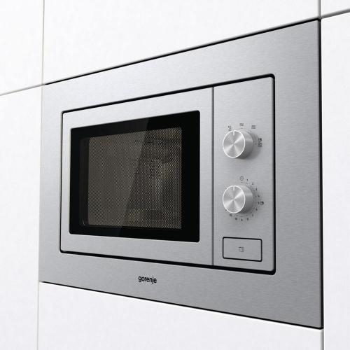 Встраиваемая микроволновая печь 59,5х38,2 см Gorenje Essential BM201EM1X стальная