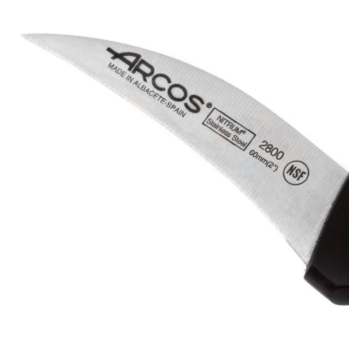 Нож овощной 6 см Arcos Universal черный - 3 фото
