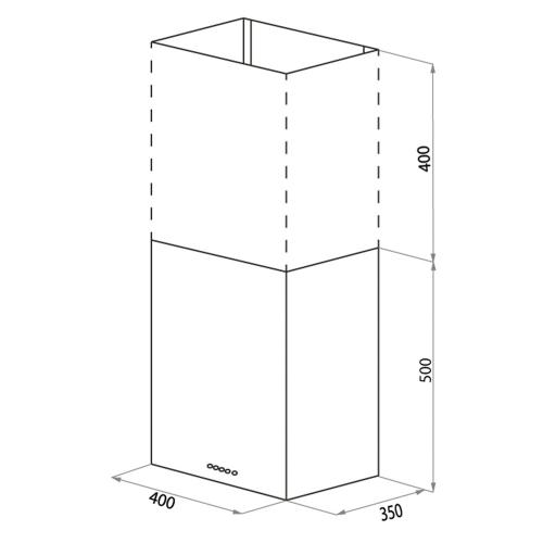 Настенная вытяжка 40 см Maunfeld Box Push 40 нержавеющая сталь