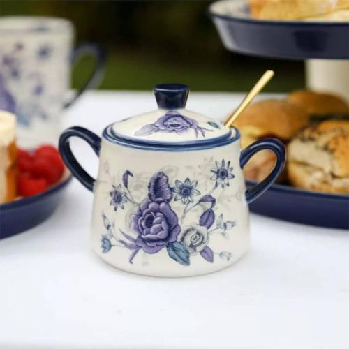 Сахарница  8 см 300 мл Kitchen Craft London Pottery синяя