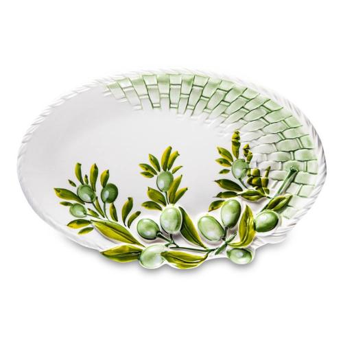 Сервировочное блюдо 32х20 см Edelweiss Оливки белое