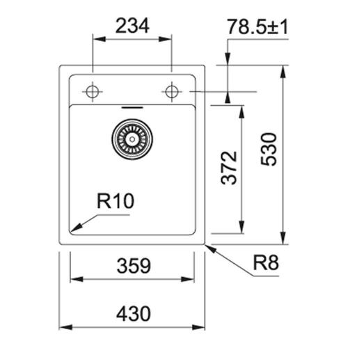 Кухонная мойка 43 см Franke Sirius SID 610-40 белая - 1 фото