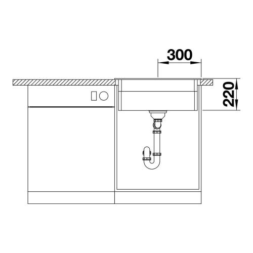 Кухонная мойка 60 см Blanco Etagon 6 черная