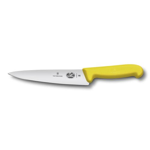 Кухонный нож разделочный 19 см Victorinox Fibrox желтый