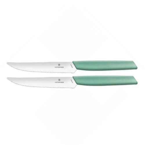 Набор ножей для стейка и пиццы Victorinox Swiss Modern 2 пр зеленый
