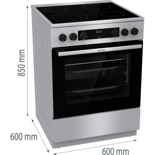 Электрическая плита 60х85 см Gorenje Advanced GECS6C70XC стальная