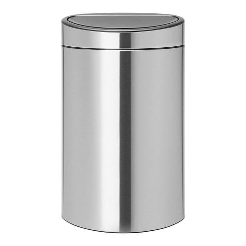 Двухсекционный мусорный бак 10-23 л Brabantia Touch Bin стальной