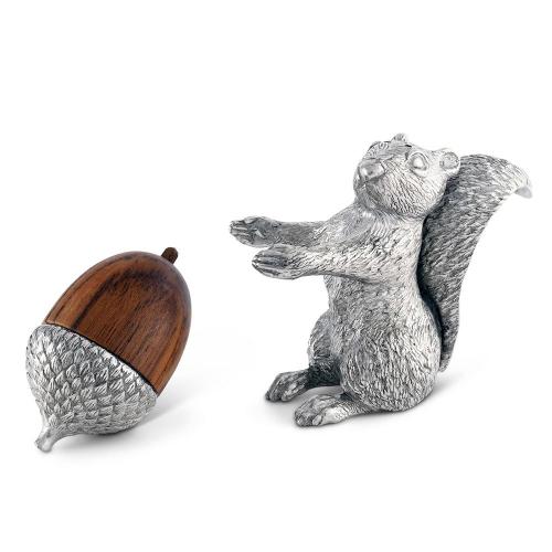 Набор для соли и перца Белка 10,2х4,5 см Vagabond House Woodland Creatures 2 пр оловянный