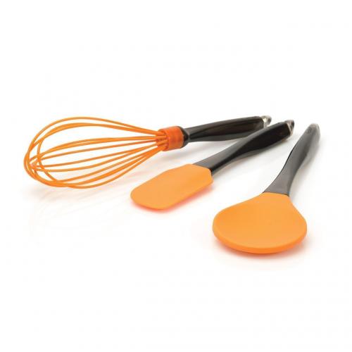 Набор 3пр силиконовых кухонных принадлежностей (оранжевые)