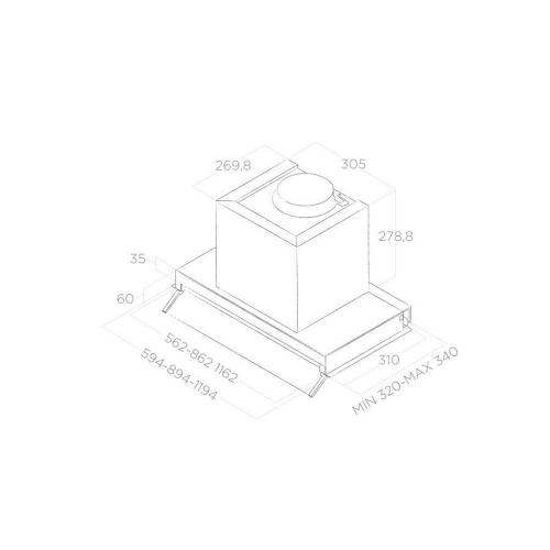 Встраиваемая вытяжка Elica Box In Plus IXGL/A/120