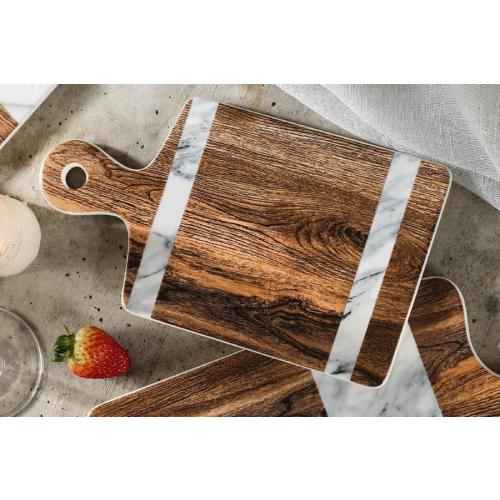 Доска сервировочная 25х14 см Home&Style Wood&Marble