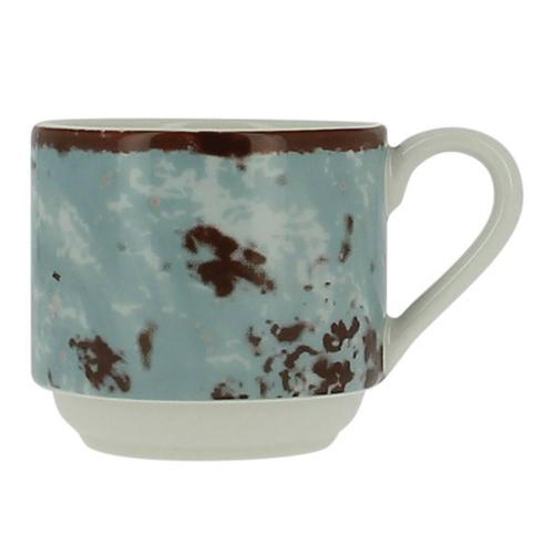 Чашка для эспрессо RAK Porcelain Peppery 90 мл штабелируемая, голубой цвет
