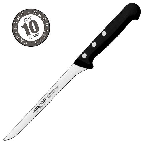 Нож обвалочный 16 см Arcos Universal черный - 1 фото