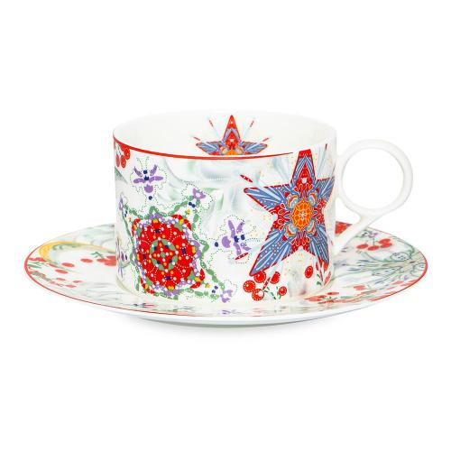 Чайная пара 200 мл Mix&Match Home Happy Star белая