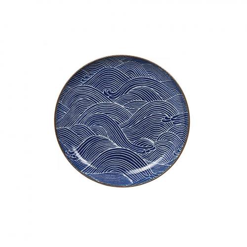 Тарелка 15,5 см Tokyo Design Seigaiha синяя - 1 фото