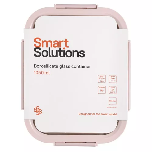 Контейнер для хранения 22х17 см 1,05 л Smart Solutions розовый