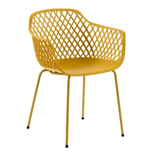 Стул-кресло 80х40х60 см La Forma Quinn желтое