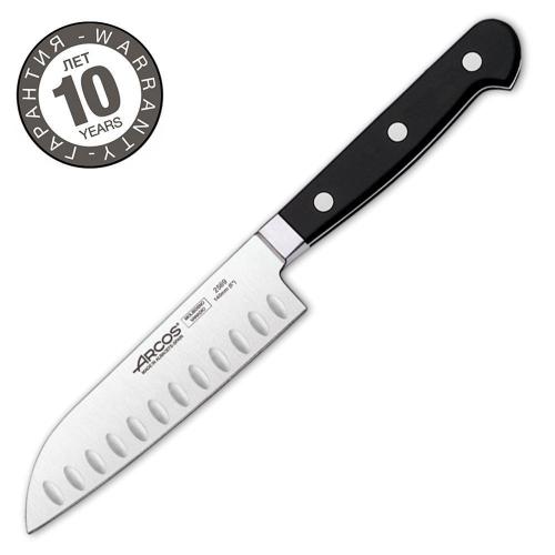 Нож Сантоку 14 см Arcos Clasica черный