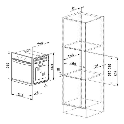 Духовой шкаф 60 см Franke Country CM 85 M GF графит