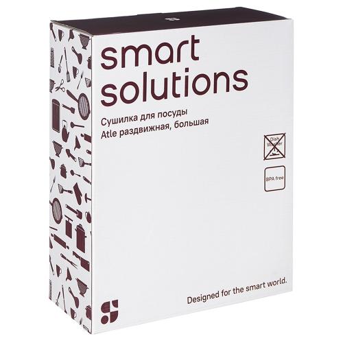 Сушилка для посуды 36,3х30,2 см Smart Solutions Atle раздвижная белая