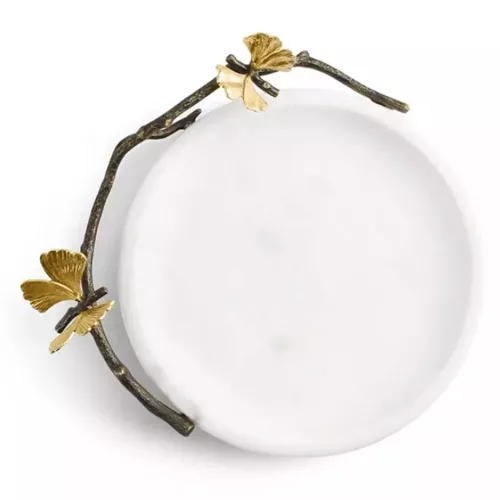 Сервировочное блюдо 21,5х19,6 см Michael Aram Butterfly Ginkgo белое