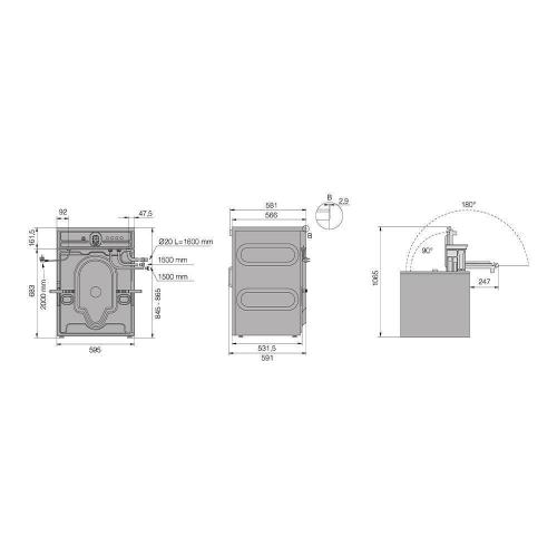 Стиральная машина 60 см Asko Professional WMC6743PB.T титан