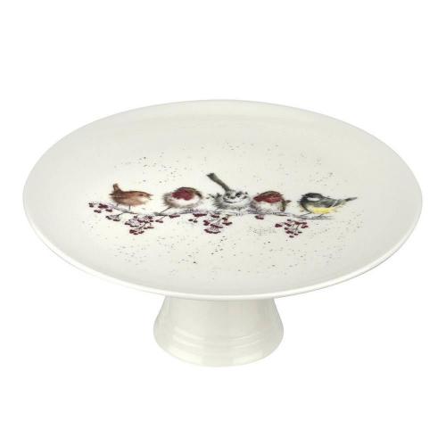 Блюдо для торта Одним снежным днём 25 см Royal Worcester Забавная фауна