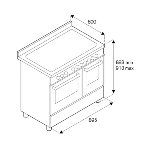 Варочный центр 89,5х60 см Bertazzoni Master MAS95I2ENET черный - 4 фото