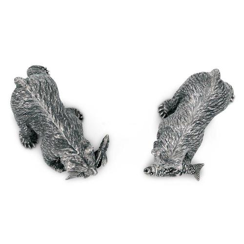 Солонка и перечница Fishing Bear 10,2х6,4 см Vagabond House Woodland Creatures