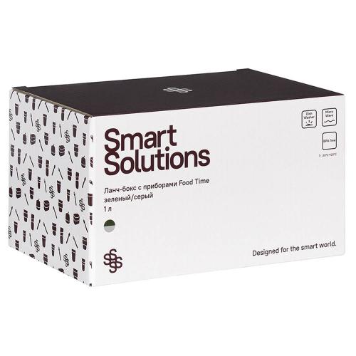 Ланч-бокс 18,5х10 см 1 л Smart Solutions Food Time серый