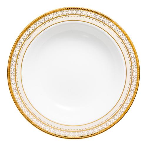 Тарелка десертная 15,5 см Noritake Trefolio Gold белая
