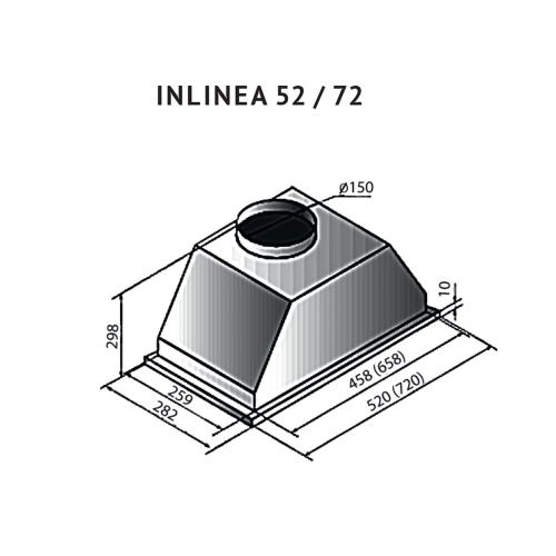 Встраиваемая вытяжка 72 см Kuppersberg Inlinea 72 Black черная