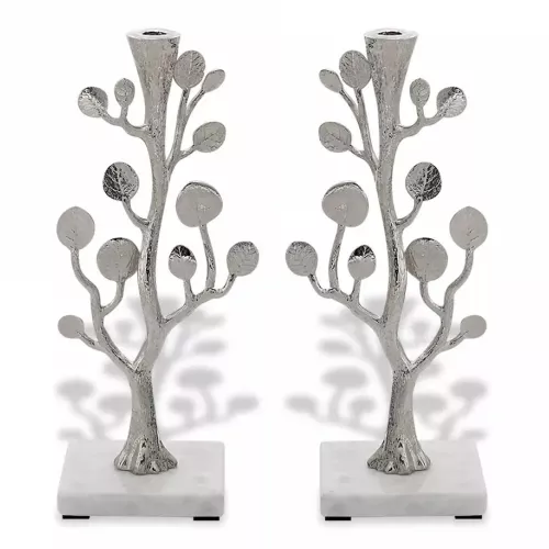 Набор подсвечников Michael Aram Botanical Leaf стальной 2 пр