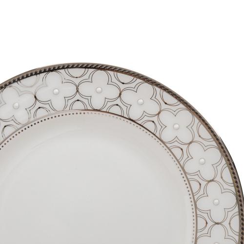 Тарелка хлебная 16,7 см Noritake Trefolio Platinum белая