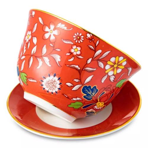Чайная пара 150 мл Wedgwood Wonderlust красная
