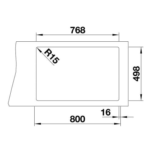 Кухонная мойка 78 см Blanco Etagon 8 антрацит