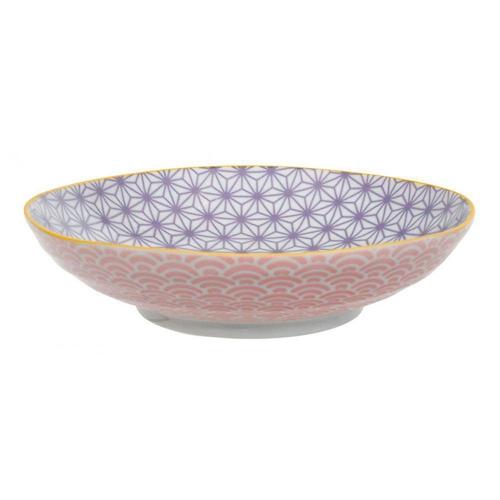 Тарелка для пасты 21 см Tokyo Design Star Wave красно-фиолетовая
