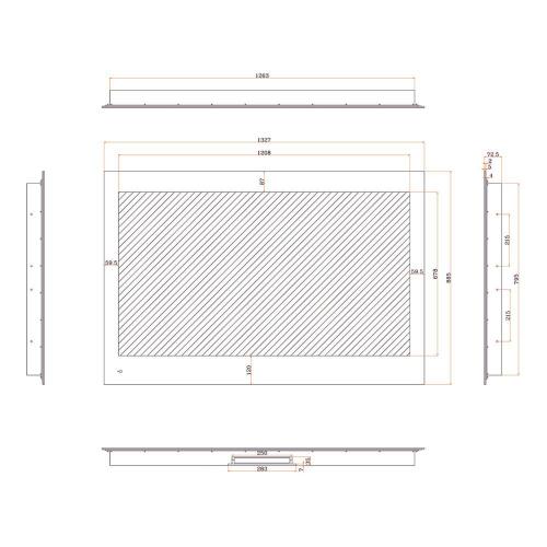 Встраиваемый телевизор 55" Avel AVS555SM Magic Mirror зеркальный