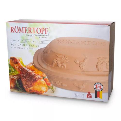 Форма для запекания 39x27см Roemertopf Rustico оранжевая