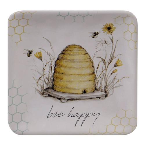 Тарелка хлебная Bee happy 15х15 см Certified international corp Пчелки