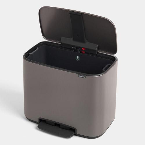 Мусорный бак с педалью 36 л Brabantia Bo Pedal Bin платиновый