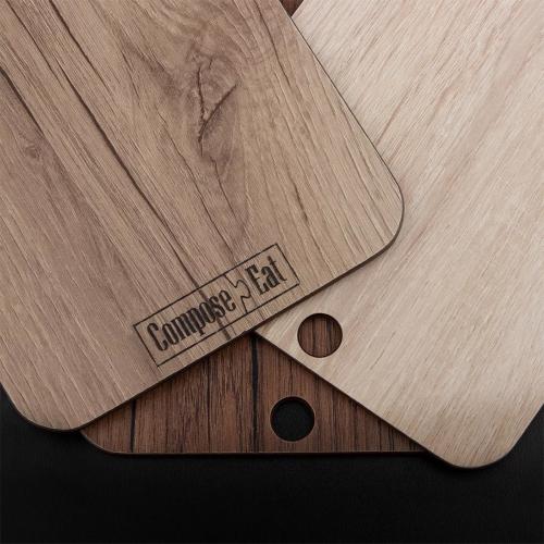 Разделочная доска 22x15 см Compose Eat Everyday бежевая