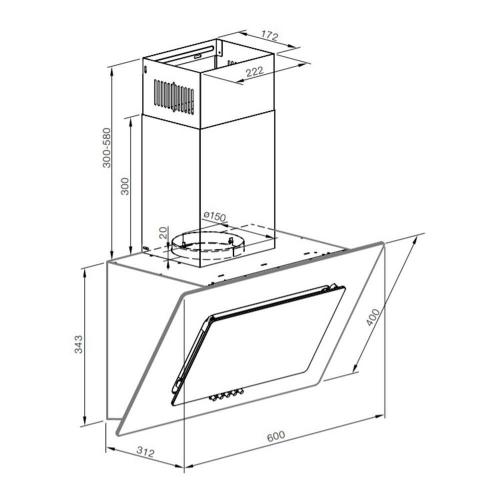 Настенная вытяжка Graude Comfort DHE 60.1 C