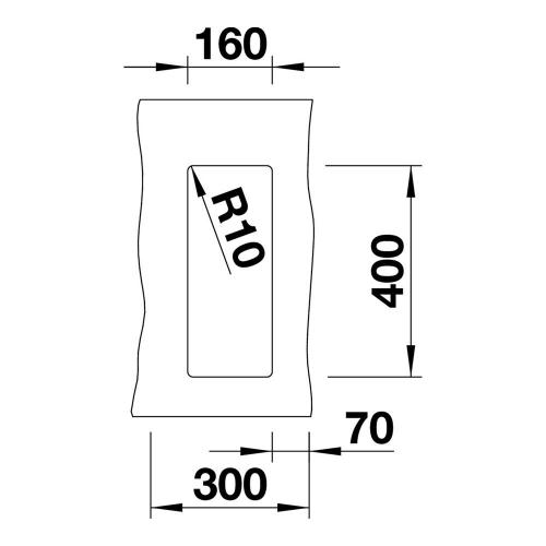 Кухонная мойка 19 см Blanco Subline 160-U черная