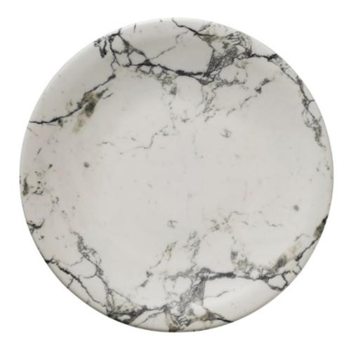 Тарелка фарфоровая 23х2,55 см Kytahya Marble белая