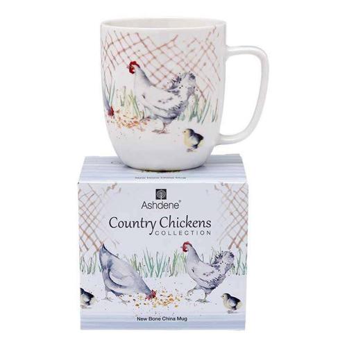 Кружка 8,1 см 350 см Ashdene Country Chickens белая