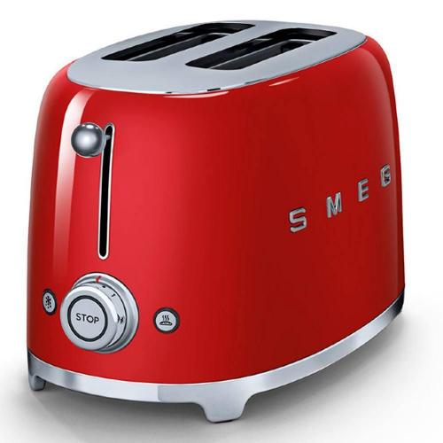 Тостер на 2 ломтика Smeg 50's Style TSF01RDEU красный